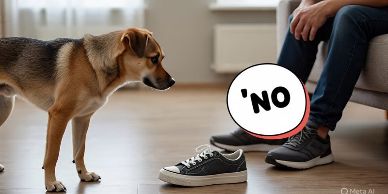 Teach dog no command